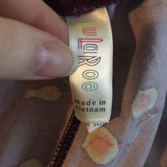 Purple LuLaRoe Leggings - NWOT - Picture 4 of 5
